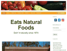 Tablet Screenshot of eatsnaturalfoods.com